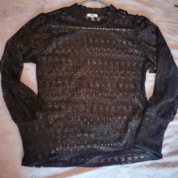 Ardene nwt Lace mesh top sz xl - Picture 1 of 8
